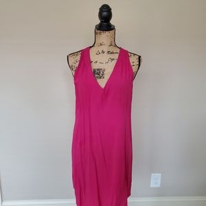 Pink Sleeveless Shift Dress